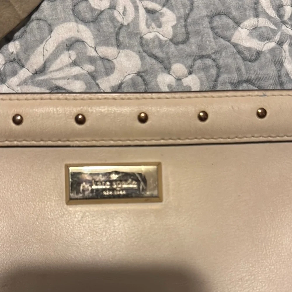 Kate Spade Cream Studded Wristlet Clutch